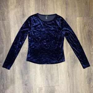 Blue Velvet Top